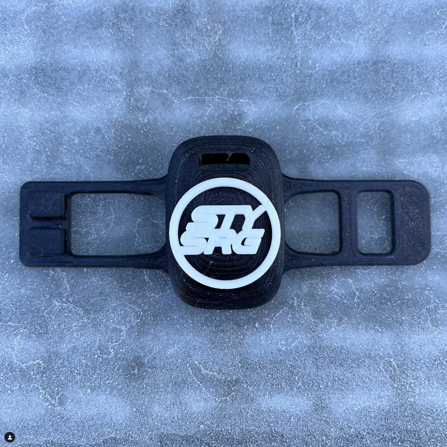 Personalised 3d Printed Rubber Transponder Mount and Strap – Fits Mylaps ProChip FLEX